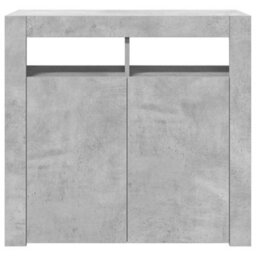 Vidaxl Sideboard With Led Lights Concrete Grey 80X35X75 Cm - thumbnail 9