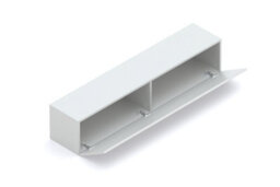 FurniComp LTD Furnicomp Combo 138Cm Floating Wall Hung Tv Unit - Light Chalk Grey Com-62-05 - thumbnail 2