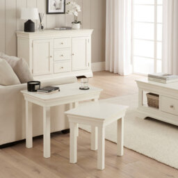 The Furniture Market Wilmslow White Painted Nest Of 2 Tables - thumbnail 4