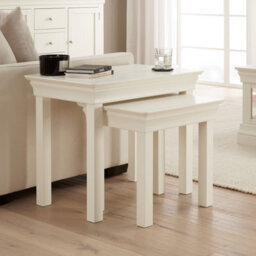 The Furniture Market Wilmslow White Painted Nest Of 2 Tables