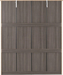 Seconique Lisbon 4 Door Mirrored Wardrobe In Black Wood Grain Finish - thumbnail 5