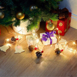Globrite Led Fairy String Lights - 10 Bulbs, Black Cage - Battery Operated Indoor Outdoor Lighting For Home Garden Party Décor - thumbnail 3