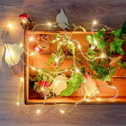 Globrite Led Fairy String Lights - 10 Bulbs, Black Cage - Battery Operated Indoor Outdoor Lighting For Home Garden Party Décor - thumbnail 5