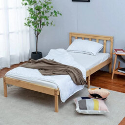 Corona Low End Model C - 3Ft Single Bed Frame With Sturdy Oak & Pine Finish - thumbnail 3
