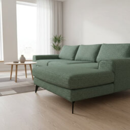Abakus Direct Venice Chenille Corner Sofa In Rifle Green Right Facing With Deep Seats And Extra-Wide Padded Arms - thumbnail 8