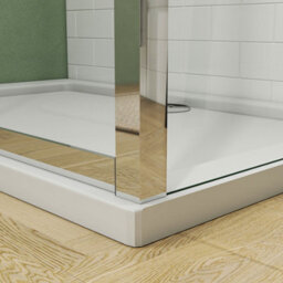 Probaty Bathrooms 1400 X 800mm Sliding Door Shower Enclosure With Side Panels 5mm Safety Tempered Glass Screen - thumbnail 5