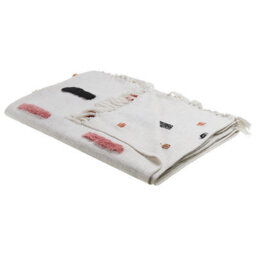 Beliani Blanket Alappuzha Cotton 130 X 180 Cm White