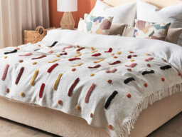 Beliani Blanket Alappuzha Cotton 130 X 180 Cm White - thumbnail 2