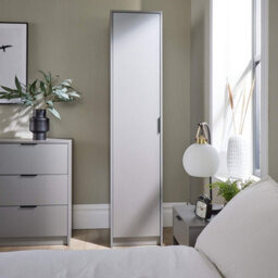 Home Source Phoenix 1 Door Wardrobe Storage Grey Bedroom Furniture - thumbnail 3