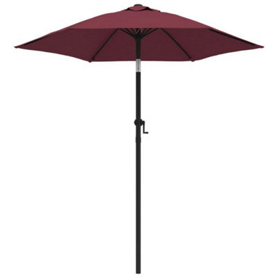 Berkfield Parasol Burgundy 200X211 Cm Aluminium - image 1