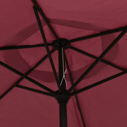 Berkfield Parasol Burgundy 200X211 Cm Aluminium - thumbnail 4