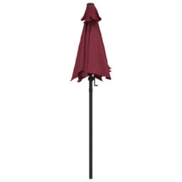 Berkfield Parasol Burgundy 200X211 Cm Aluminium - thumbnail 3