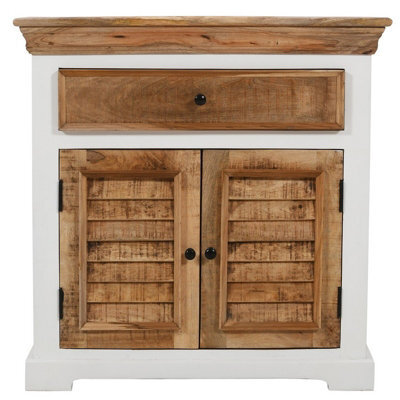 Buttercup Farm Alfie Sideboard - 1 Drawer & 2 Doors - Mango Wood - L40 X W80 X H80 Cm - image 1