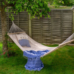 Harbour Housewares Garden Hammock With Spreader Bars - Natural - thumbnail 7