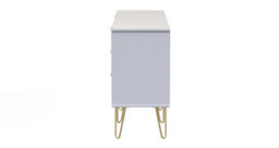 Dallas 6 Drawer Sideboard In Kobe Pink & White (Ready Assembled) - thumbnail 2