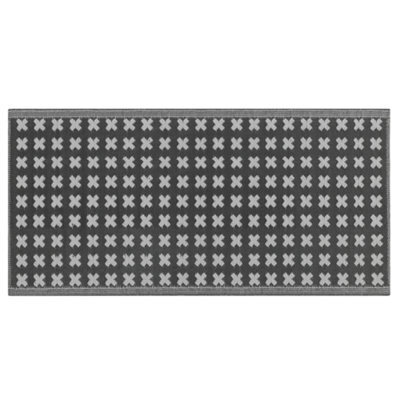 Beliani Outdoor Rug Rohtak Black 90 X 180 Cm - image 1