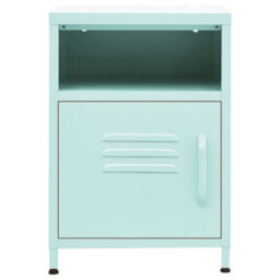Berkfield Nightstands 2 Pcs Mint 35X35X51 Cm Steel - thumbnail 3