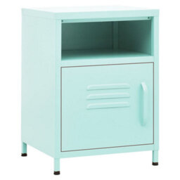 Berkfield Nightstands 2 Pcs Mint 35X35X51 Cm Steel - thumbnail 2