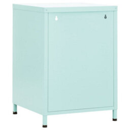 Berkfield Nightstands 2 Pcs Mint 35X35X51 Cm Steel - thumbnail 5