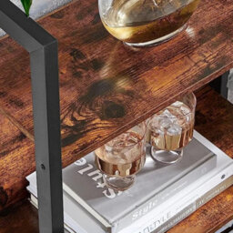 Rafaelo Mobilia Large Industrial Freestanding Bookcase With 14 Shelves - thumbnail 6