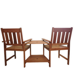 Samuel Alexander Rydal 2 Seater Wooden Garden Patio Love Seat And Table Set - thumbnail 8