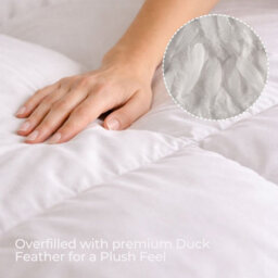 MHG Living Duck Feather & Down Duvet 15 Tog - T220 Down-Proof Cotton Cover, Hypoallergenic - King - thumbnail 8