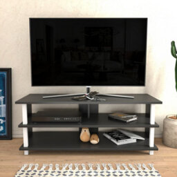 Decorotika Pueblo Tv Stand Tv Unit For Tv's Up To 55 Inches White And Anthracite