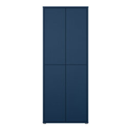 Furniture To Go Alice Springs Tall Shoe Cabinet With 4 Doors Push-To-Open In Night Blue - thumbnail 3