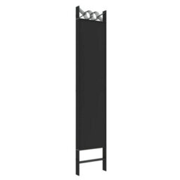 Vidaxl 5-Panel Room Divider Black 200X200 Cm Fabric Room Dividers - thumbnail 6