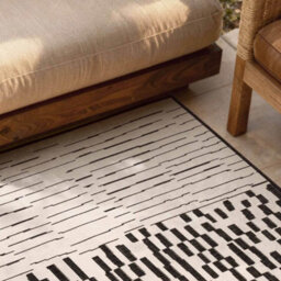 The Rugs Ted Baker Reversible Outdoor Indoor Acacia Rug Geometric In Black - thumbnail 2