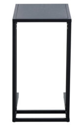 Orsina Modern Design Black Metal Side Table, Sleek Bedside Table For Bedroom, Functional Livingroom Sidetable - thumbnail 7