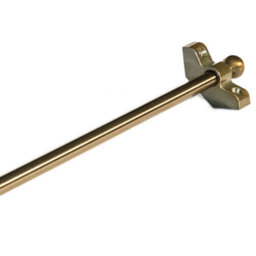 "FloorMatch Hollow Stair Carpet Runner Rods - Easy To Install Affordable Stair Rod Bars - Bronze Finish - 70Cm (27.5"") Width" - thumbnail 2