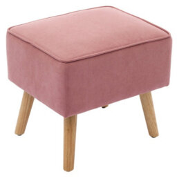 Living And Home Modern Pink Wingback Accent Chair Armchair With Footstool And Lumbar Pillow - thumbnail 6