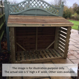 Churnet Valley Garden Furniture Ltd Heavy Duty Logstore 5X4 (Height Ft X Width Ft) - thumbnail 3