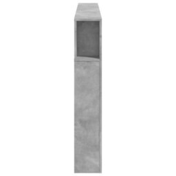 Berkfield Led Headboard Concrete Grey 180X18.5X103.5 Cm Engineered Wood - thumbnail 7