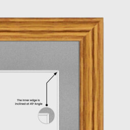 AK Frames 20X14 Oak Classic Multi Photo Frame With Silver Mount - Holds 2 Apertures (2X) A4 Photos - thumbnail 7