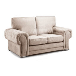 Furnishings For Less UK Milan Fabric 3 Piece Sofa Suite Mink Full Back Chesterfield Style - thumbnail 3