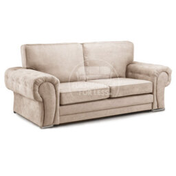 Furnishings For Less UK Milan Fabric 3 Piece Sofa Suite Mink Full Back Chesterfield Style - thumbnail 2