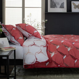 Deyongs Hummingbird Printed 100% Cotton Duvet Cover Set - thumbnail 2