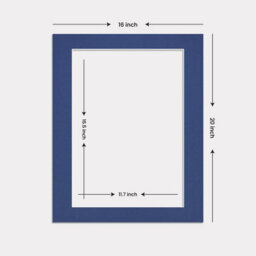 Ak Frames 20X16 Blue Picture Mounts To Fit A3 Aperture Size - Mount Board Only (No Frame Included) - thumbnail 3
