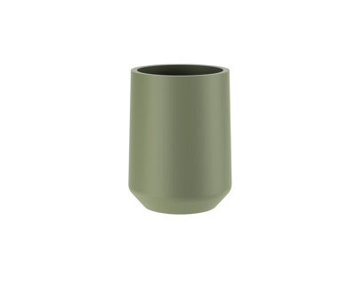 Cosmic Toothbrush Holder, Big Capacity, Durable, Polyresin Soft Touch, Sage Green, Saona - image 1