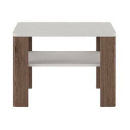 Furniture To Go Toronto Coffee Table With Shelf In White And Oak - thumbnail 2