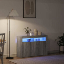 Vidaxl Sideboard Grey Sonoma 116 X 30 X 75 Cm Engineered Wood - thumbnail 5