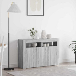 Vidaxl Sideboard Grey Sonoma 116 X 30 X 75 Cm Engineered Wood