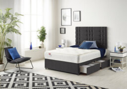 Somnior Beds Somnior Bliss Plush Black 3Ft Memory Foam Divan Bed With 2 Drawers, Mattress & Headboard - Single - thumbnail 3