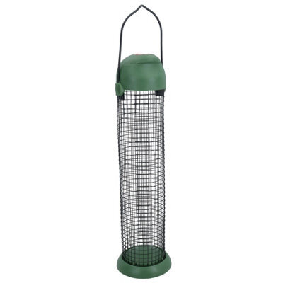 AB Tools Wild Birds Large Plastic Flip Top Peanut Suet Feeder Hanging Feeding Station - image 1