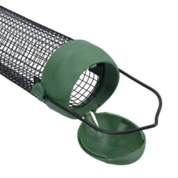 AB Tools Wild Birds Large Plastic Flip Top Peanut Suet Feeder Hanging Feeding Station - thumbnail 2
