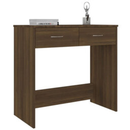 Berkfield Desk Brown Oak 80X40X75 Cm Engineered Wood - thumbnail 3