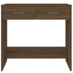 Berkfield Desk Brown Oak 80X40X75 Cm Engineered Wood - thumbnail 4