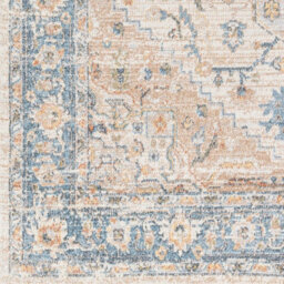 Livabliss Lillian-Washable Blue Brown Traditional Vintage Boho Living Dining Rug 60 X 90 Cm Easy Care, Non Shedding - thumbnail 6